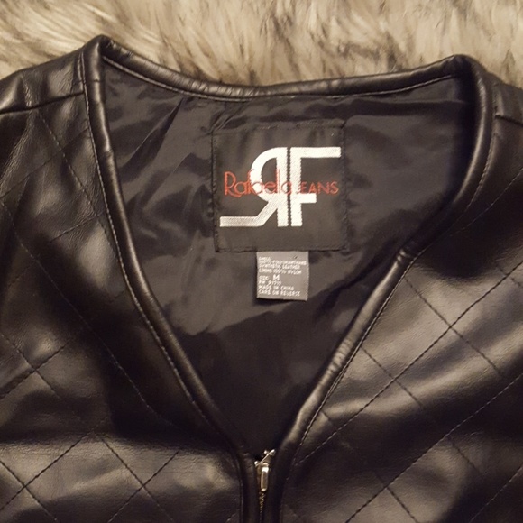 Rafaella Jeans Faux Leather Vest - M - Picture 2 of 3
